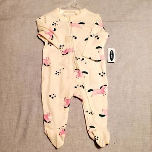 0/3 months Unicorn Onesie Footie